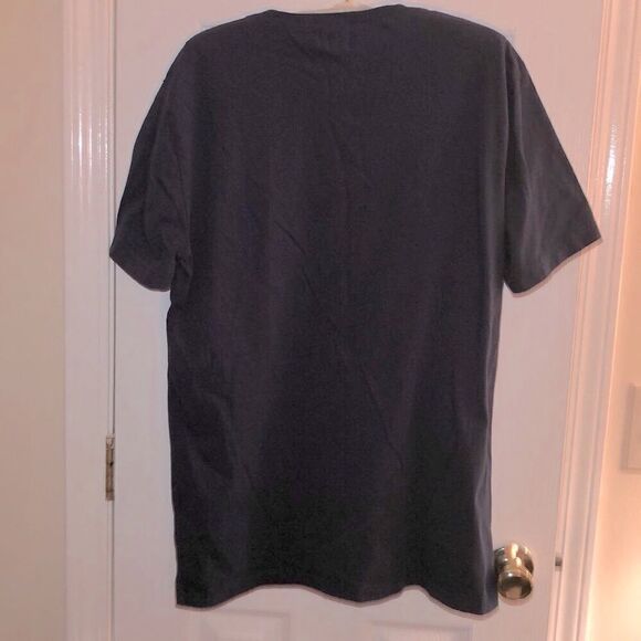 LEVI’S L Navy Distressed Stars Style Tee - Picture 2 of 7